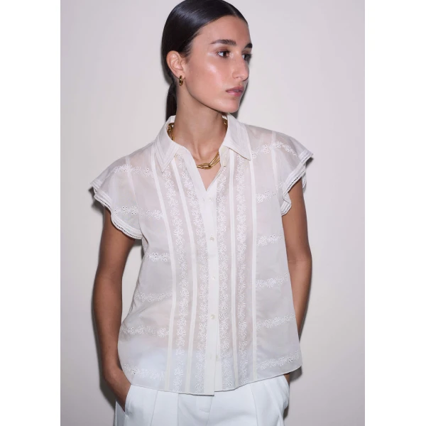 Cotton + Silk - Tops - Intelligent British Fashion at Luxury Shoes 