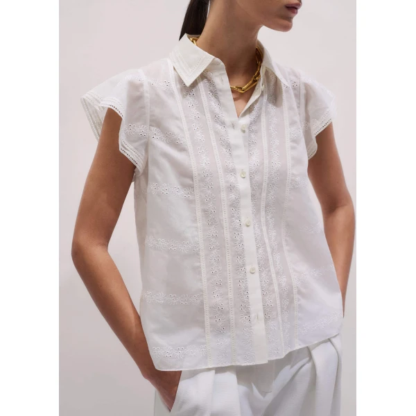 ME+EM Collared Swing Blouse