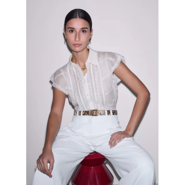 Cotton + Silk - Tops - Intelligent British Fashion at Luxury Shoes 