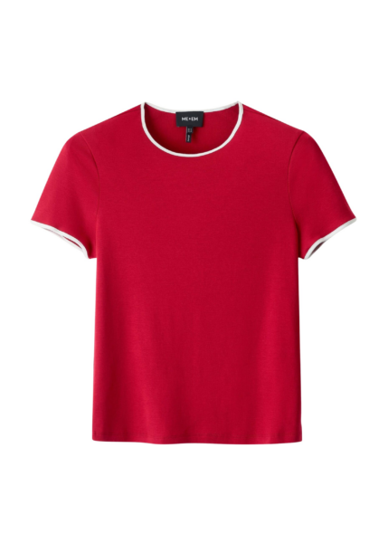 ME+EM Contrast Trim Slim Tee