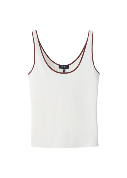 ME+EM Contrast Trim Slim Vest