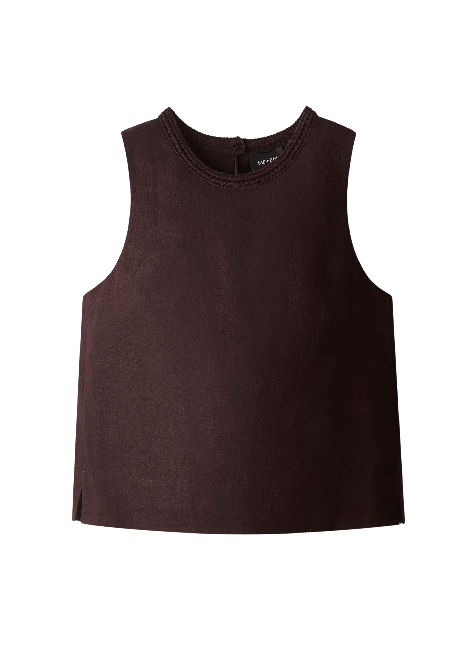 ME+EM Crochet Trim Crop Top