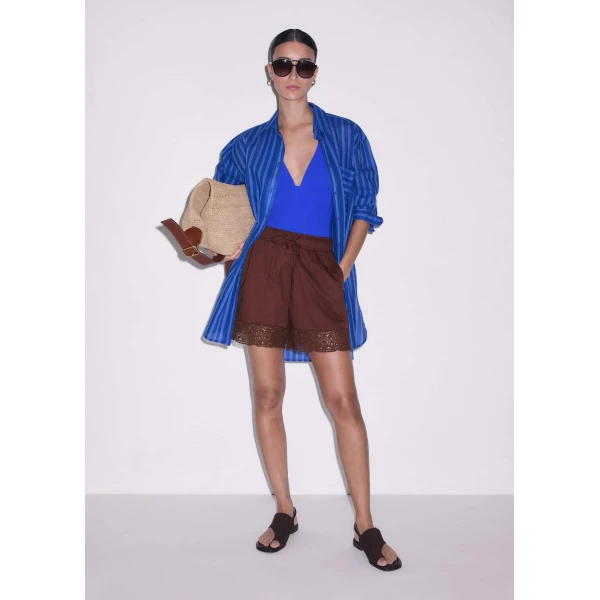ME+EM Crochet Trim Short