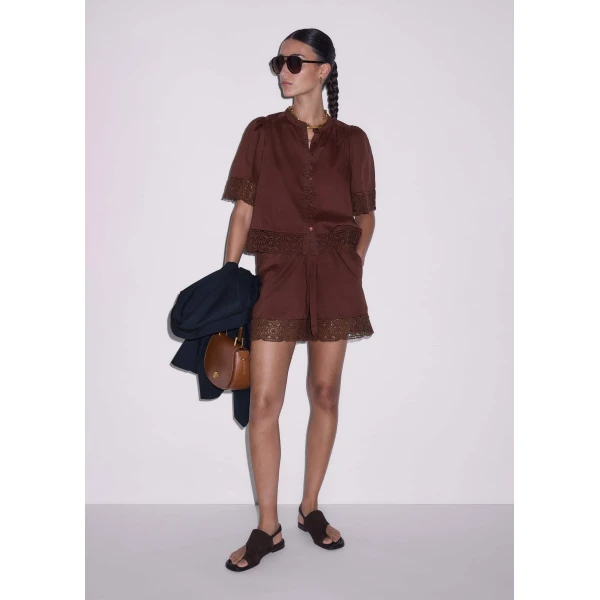 ME+EM Crochet Trim Short