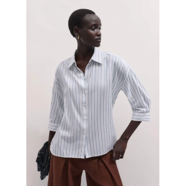 ME+EM Crop Sleeve Shirt