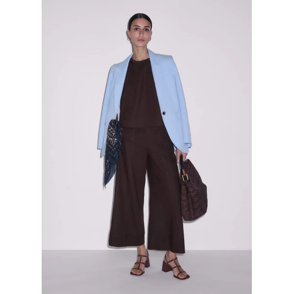 Crop Wide-Leg Pant - Pants - Intelligent British Fashion at Luxury Shoes 