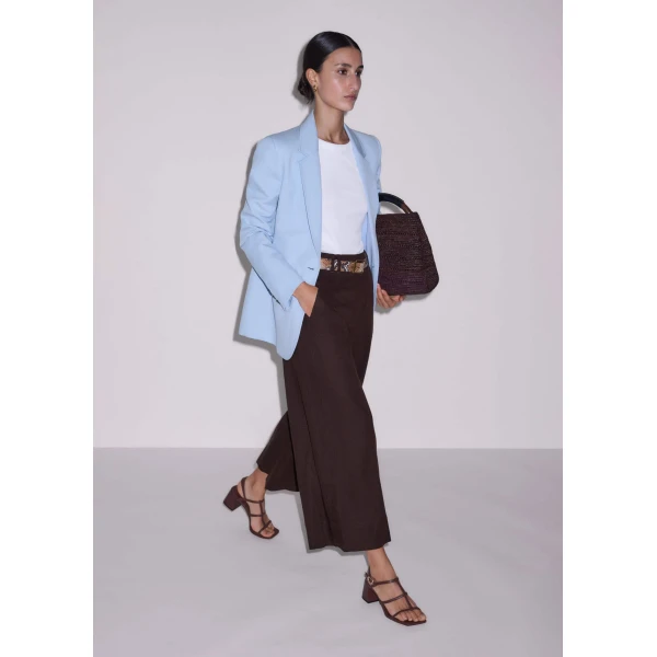 Crop Wide-Leg Pant - Pants - Intelligent British Fashion at Luxury Shoes 