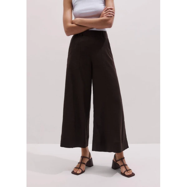 Crop Wide-Leg Pant - Pants - Intelligent British Fashion at Luxury Shoes 