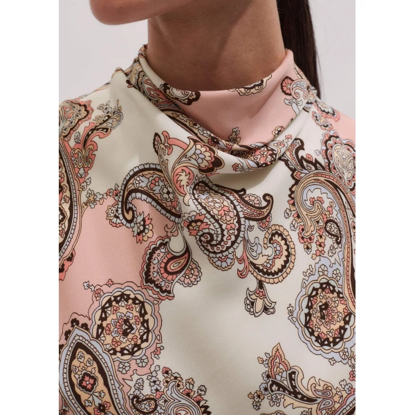 ME+EM Draped Neck Top