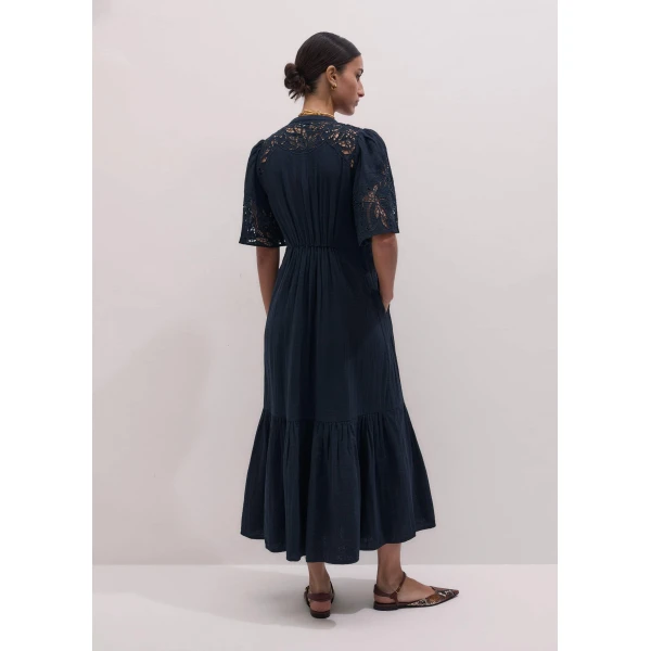 ME+EM Embroidered Maxi Dress