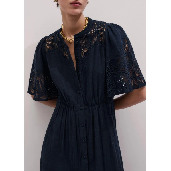 ME+EM Embroidered Maxi Dress
