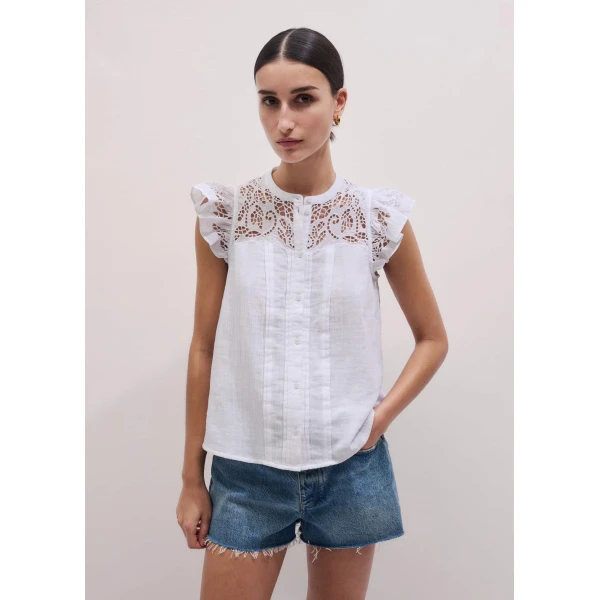 ME+EM Embroidered Swing Top