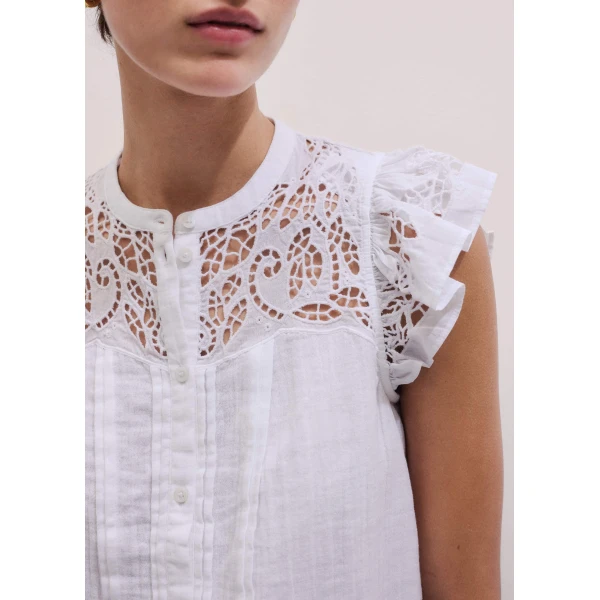 ME+EM Embroidered Swing Top