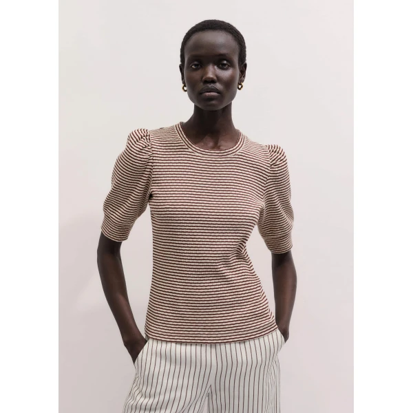 Textured Jersey - Tops - Intelligent British Fashion at Luxury Shoes 