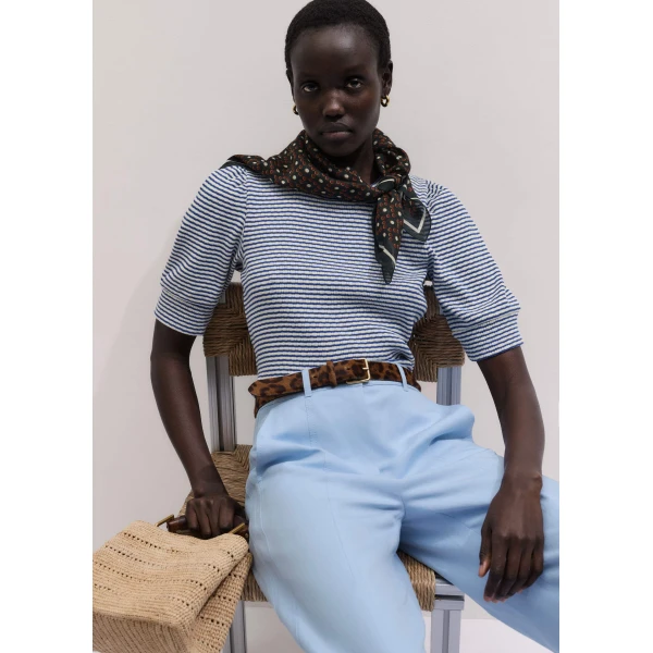 Textured Jersey - Tops - Intelligent British Fashion at Luxury Shoes 