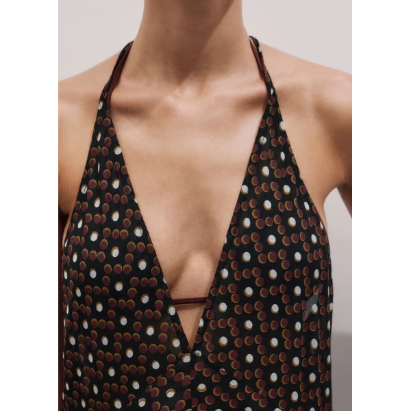 ME+EM Halter Maxi Beach Dress
