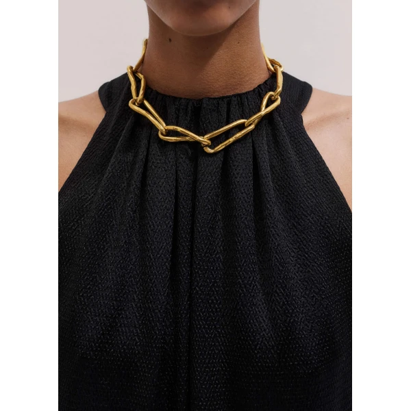 ME+EM Halterneck Maxi Dress
