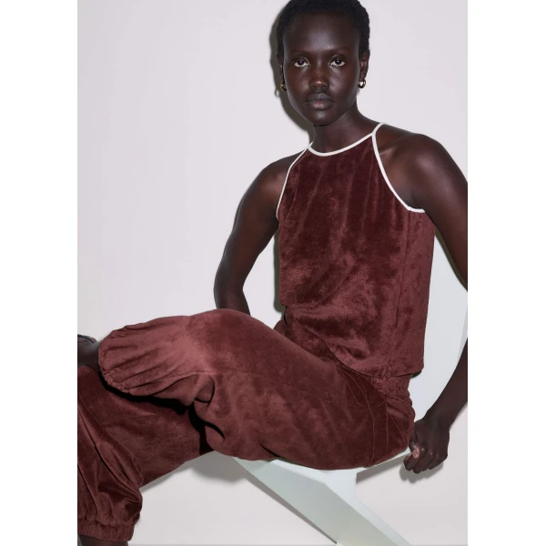 Toweling Jersey - Tops - Intelligent British Fashion at Luxury Shoes 