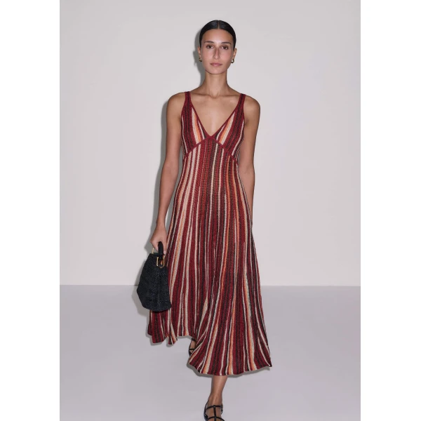 Metallic Stripe Knit - Dresses - Intelligent British Fashion at Luxury Shoes 