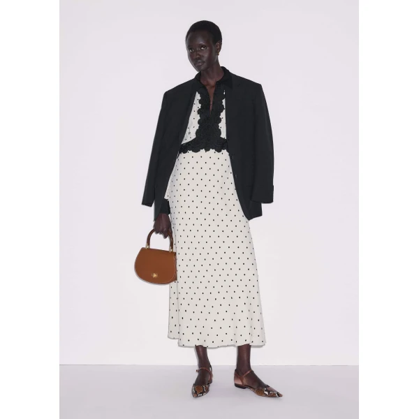 ME+EM Lace Trim Maxi Dress