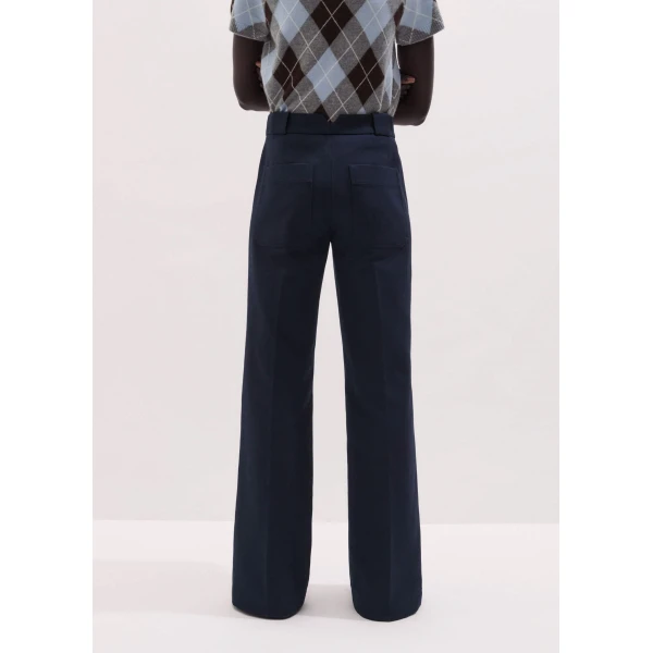 Double-Faced Cotton - Pants - Intelligent British Fashion at Luxury Shoes 