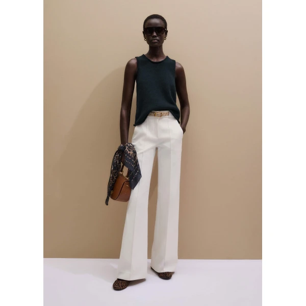 Double-Faced Cotton - Pants - Intelligent British Fashion at Luxury Shoes 