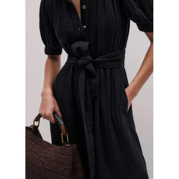 ME+EM Midi Shirt Dress
