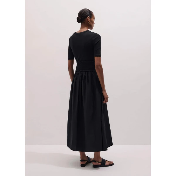 ME+EM Mixed Media Maxi Dress