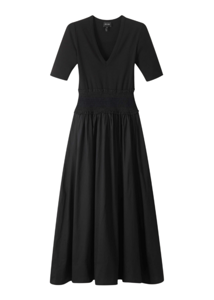 ME+EM Mixed Media Maxi Dress