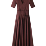 ME+EM Mixed Media Maxi Dress