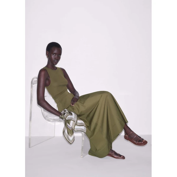 Knit + Poplin - Skirts - Intelligent British Fashion at Luxury Shoes 
