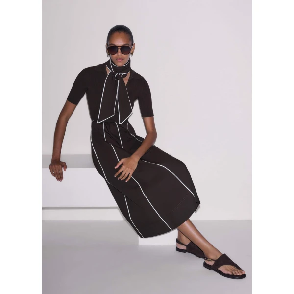Knit + Poplin - Dresses - Intelligent British Fashion at Luxury Shoes 