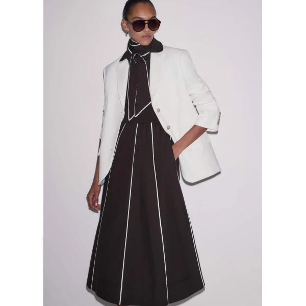 Knit + Poplin - Dresses - Intelligent British Fashion at Luxury Shoes 
