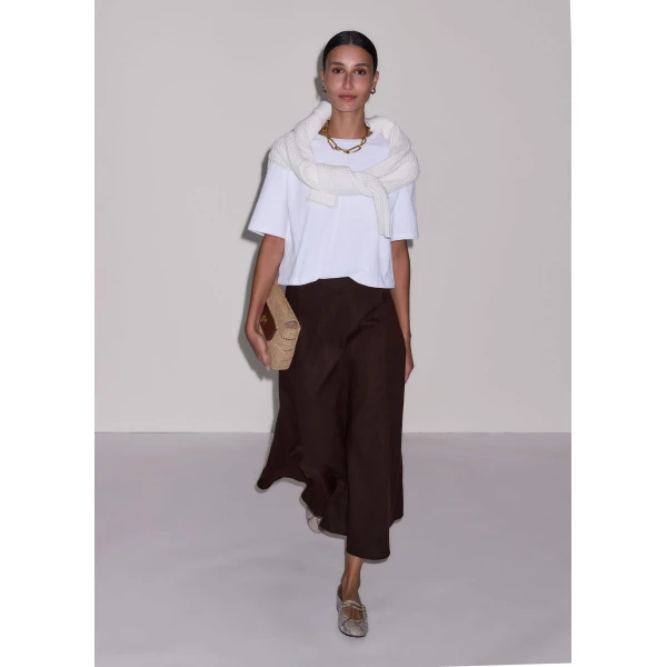 Crease-Less Linen - Skirts - Intelligent British Fashion at Luxury Shoes 