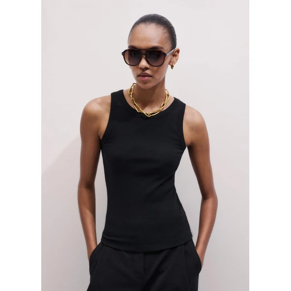 Cotton Rib - Tops - Intelligent British Fashion at Luxury Shoes 