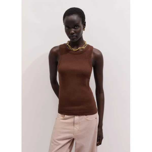 Cotton Rib Jersey - Tops - Intelligent British Fashion at Luxury Shoes 