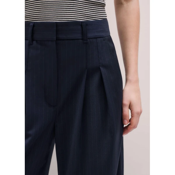 Pinstripe Wool Blend - Pants - Intelligent British Fashion at Luxury Shoes 