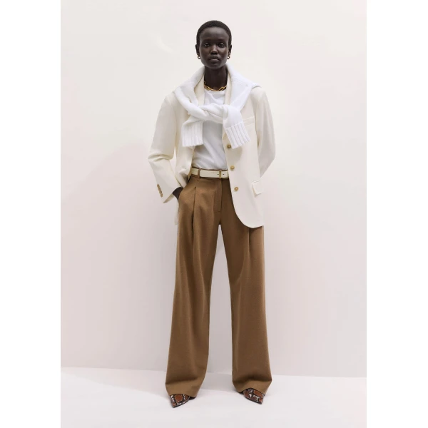 ME+EM Pleat Straight Pant
