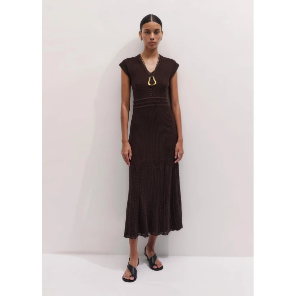ME+EM Pointelle Maxi Dress