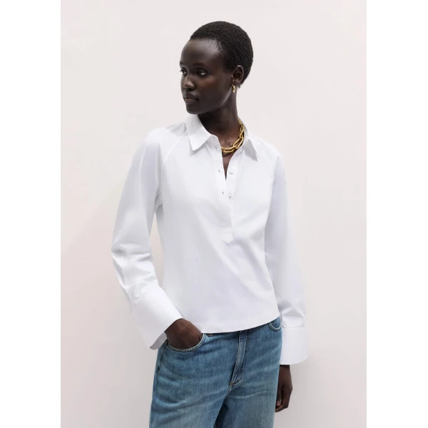 Mixed-Media Jersey - Tops - Intelligent British Fashion at Luxury Shoes 