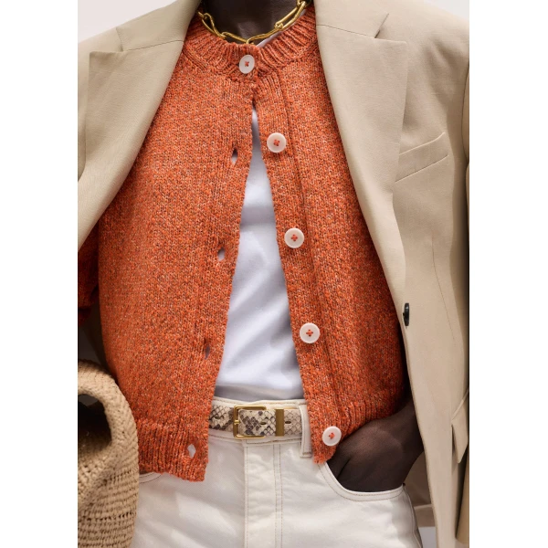 ME+EM Relaxed Crew Cardigan