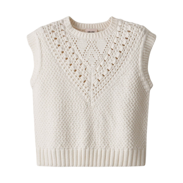 Me and Em Relaxed Knit Vest
Crochet Knit