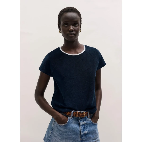 Toweling Jersey - Tops - Intelligent British Fashion at Luxury Shoes 