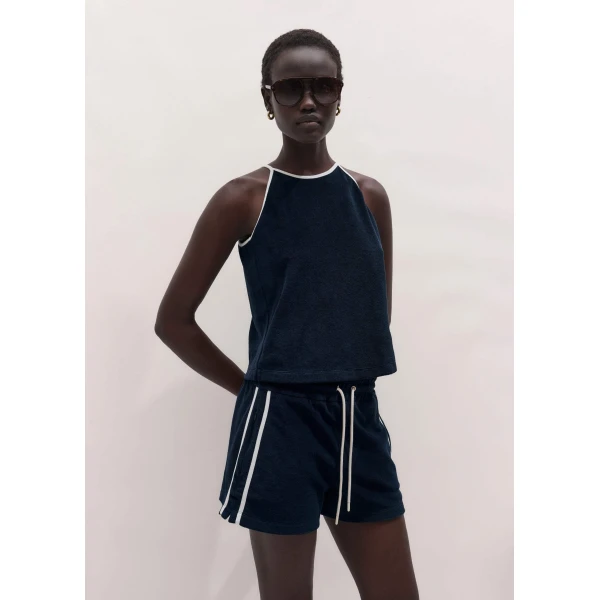 Toweling Jersey - Tops - Intelligent British Fashion at Luxury Shoes 