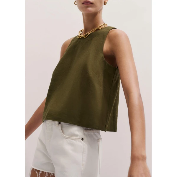 ME+EM Shell Crop Top