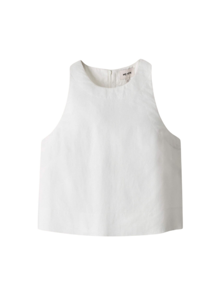 ME+EM Shell Crop Top