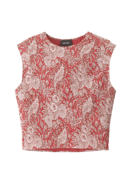 ME+EM Shirred Crop Top