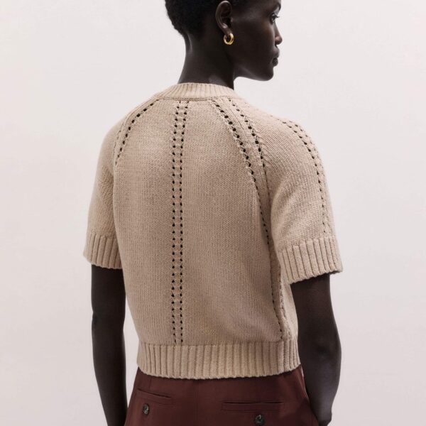 Me and Em Short Sleeve Cardigan
Chunky Cotton Knit, view 3