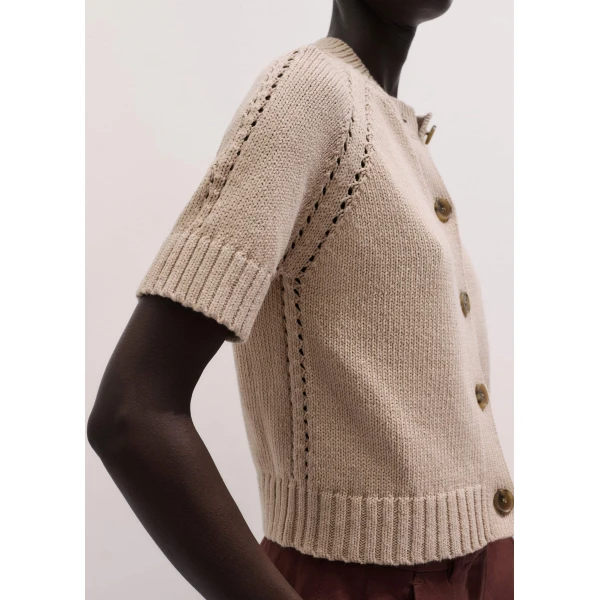 ME+EM Short Sleeve Cardigan