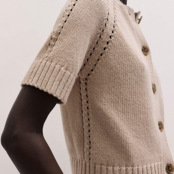 Me and Em Short Sleeve Cardigan
Chunky Cotton Knit, view 5